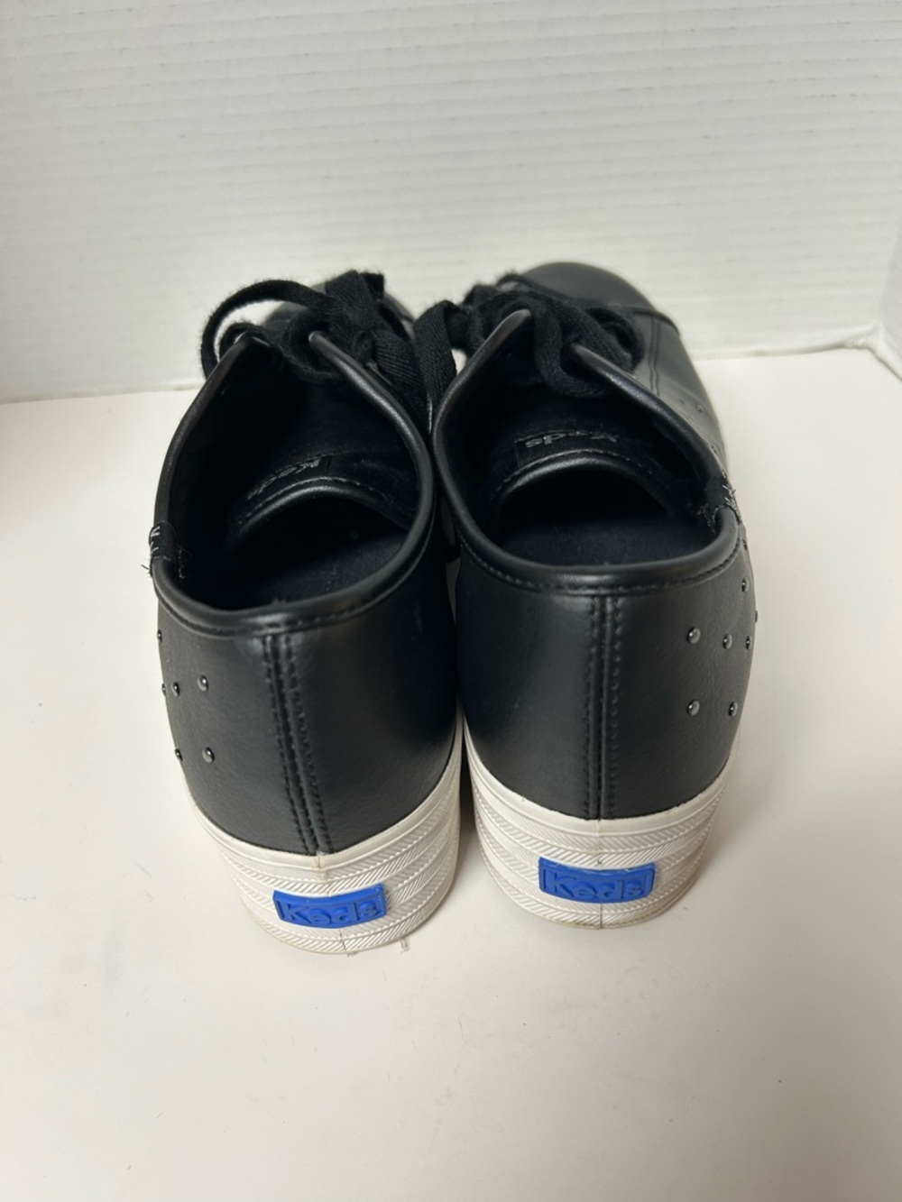 Keds Triple Up Black Leather Light Up Platform Sneakers Y2K Festival Sz 10 - Picture 3 of 6